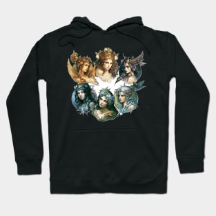 The 6 Olympian Goddesses Hoodie